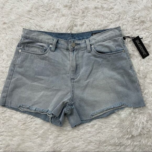 BLANK NYC THE ESSEX CUT OFF DENIM SHORTS LIGHT WASHED FRAYED HEMS SZ 29‎ NEW! - Picture 1 of 11